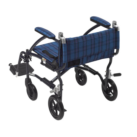 Drive Medical Fly-Lite Aluminum Transport Chair #DFL19-BLK/ DFL19-RD/ DFL19-BL