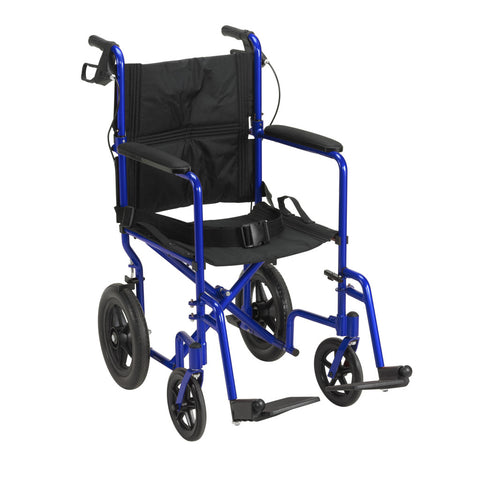 Drive Medical Lightweight Expedition Aluminum Transport Chair #EXP19LTRD/ EXP19LTBL