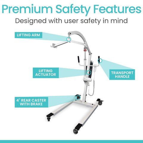 Electric Patient Lift #MOB1076WHT
