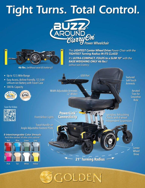 Buzz CarryOn power chair #GP130
