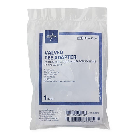 Valved Tee Adapter For Inline Medication Delivery #HCSA1009