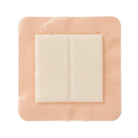 Optifoam Gentle EX Bordered Foam Dressing in Educational Packaging, 4" x 4" #MSCEX44EP