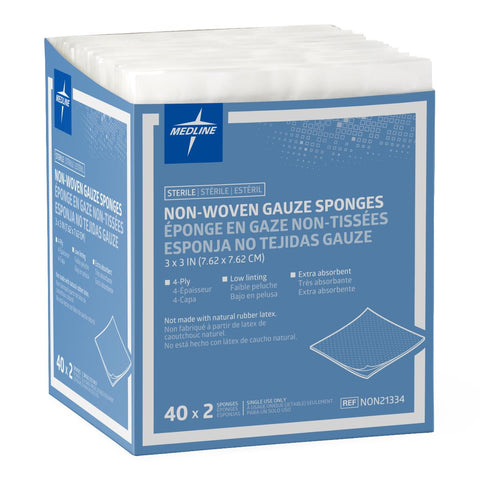 Nonwoven Sponge Avant Gauze® Polyester / Rayon 4-Ply Square Sterile