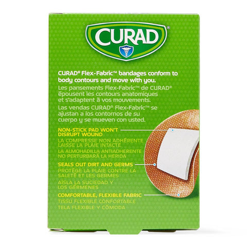 Adhesive Spot Bandage Curad® Flex-Fabric 7/8 Inch Fabric Round Tan Sterile