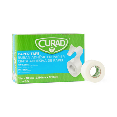 Medical Tape Curad® Skin Friendly Paper White NonSterile