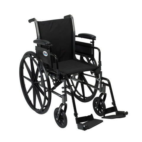 Drive Medical Cruiser III Wheelchair, Flip Back Removable Arms, Adjustable Height Desk Arms