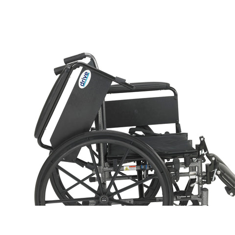 Drive Medical Cruiser III Wheelchair, Detachable Full Arms, Elevating Leg Rests
