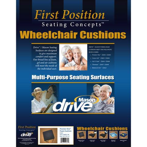 Drive Medical Premier One General Use Foam Cushion #M8063