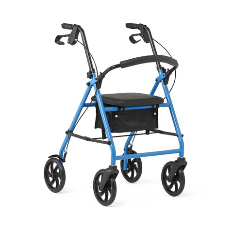 Medline Basic Steel Rollator with 8" Wheels, 1 EA