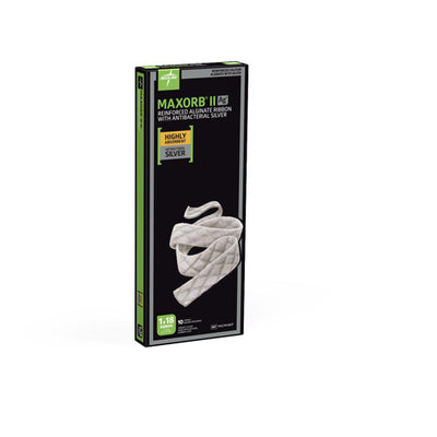 Maxorb II Silver Alginate Wound Dressing, 1" x 18" Inch