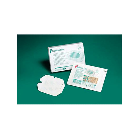 Transparent Film Dressing 3M™ Tegaderm™ 4 X 4-3/4 Inch Frame Style Delivery Rectangle Sterile #1616