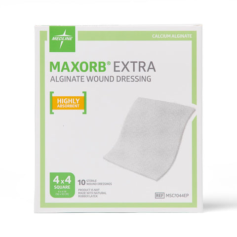 Maxorb Extra CMC / Alginate Dressings, 4" x 4" inch