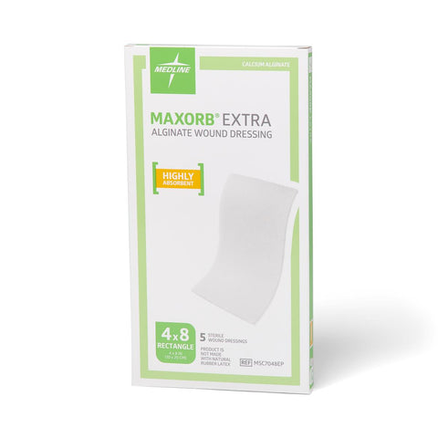 Maxorb Extra CMC / Alginate Dressings, 4" x 8" inch
