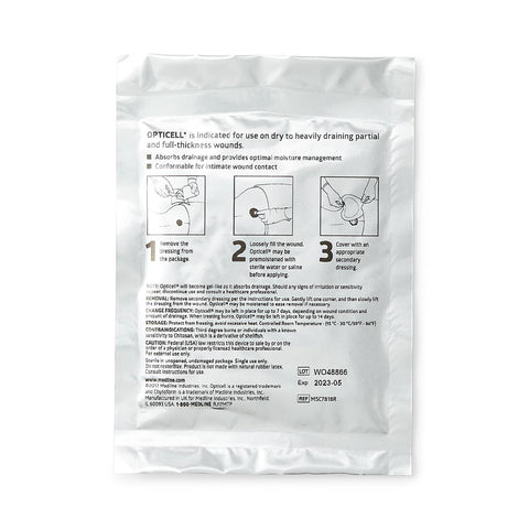 Opticell Gelling Fiber Wound Dressing, 0.75" x 18" inch