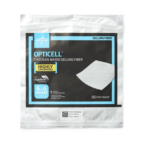 Opticell Gelling Fiber Wound Dressing, 6" x 6" inch