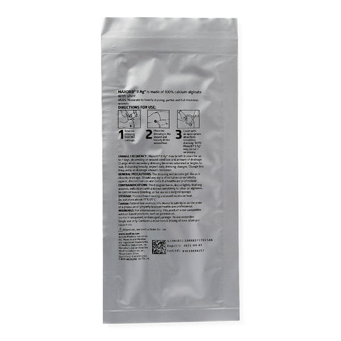 Maxorb II Silver Alginate Wound Dressing, 1" x 12" inch