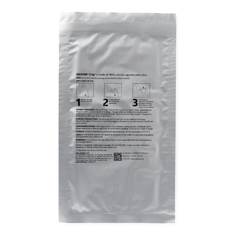 Maxorb II Silver Alginate Wound Dressing, 2" x 2" inch