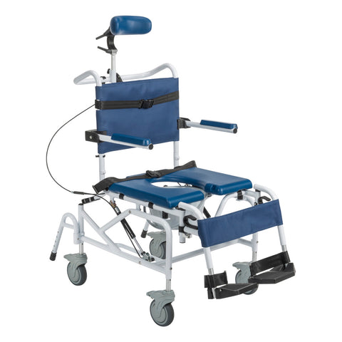 Drive Medical Tilting Aluminum Rehab Shower Chair Commode #NRS18010