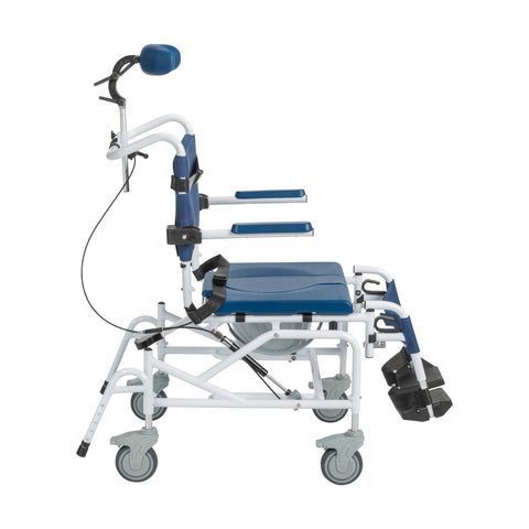 Drive Medical Tilting Aluminum Rehab Shower Chair Commode #NRS18010