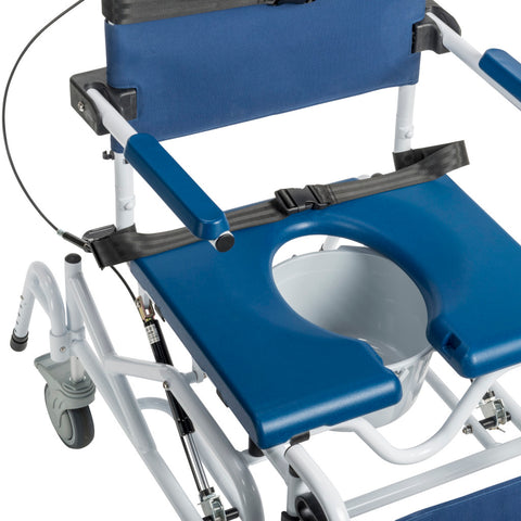 Drive Medical Tilting Aluminum Rehab Shower Chair Commode #NRS18010