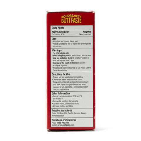 Boudreaux's Butt Paste Skin Protectants, Boudreaux, Maximum Strength, 2 oz. Jar #OTC032302