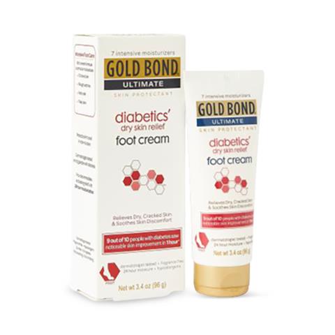 Chattem Gold Bond Medicated Diabetic Foot Cream, 3.4 oz.