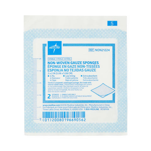Nonwoven Sponge Avant Gauze® Polyester / Rayon 4-Ply Square Sterile