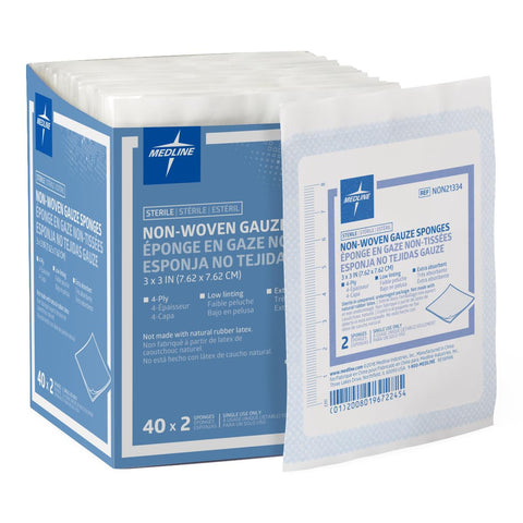 Nonwoven Sponge Avant Gauze® Polyester / Rayon 4-Ply Square Sterile