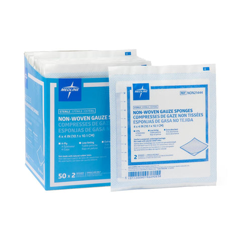 Nonwoven Sponge Avant Gauze® Polyester / Rayon 4-Ply Square Sterile