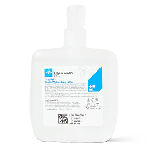 Sterile Water Aquapak® Use with Model 000-11 Aquapak* Humidifier #HUD00400