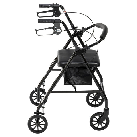 Drive Medical Aluminum Rollator, 6" Casters #R726RD
