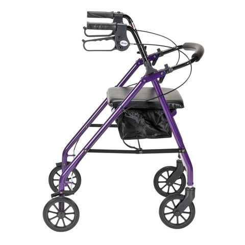 Drive Medical Aluminum Rollator, 6" Casters #R726RD