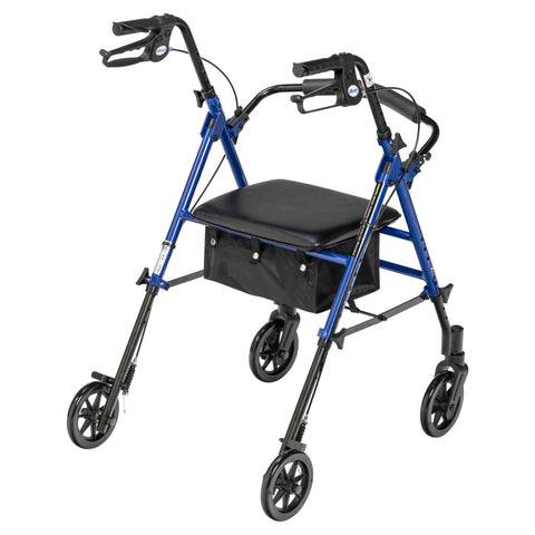 Drive Medical Adjustable Height Rollator, 6" Casters,  #RTL10261BL / #RTL10261RD