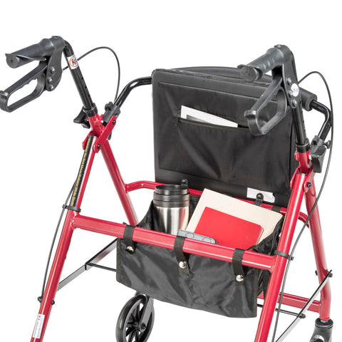 Drive Medical Adjustable Height Rollator, 6" Casters,  #RTL10261BL / #RTL10261RD