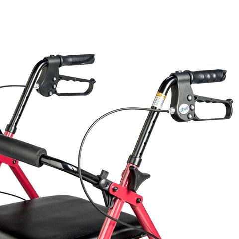 Drive Medical Adjustable Height Rollator, 6" Casters,  #RTL10261BL / #RTL10261RD