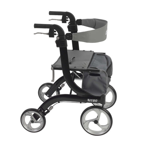 Drive Medical Nitro Aluminum Rollator, 10" Casters, 1 Count