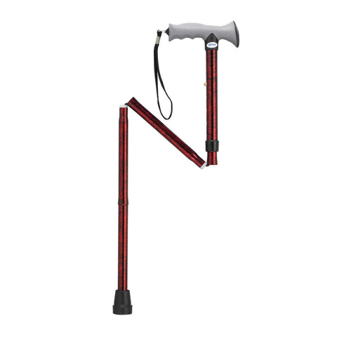 Drive Medical Aluminum Folding Canes with Gel Grip, Height Adjustable