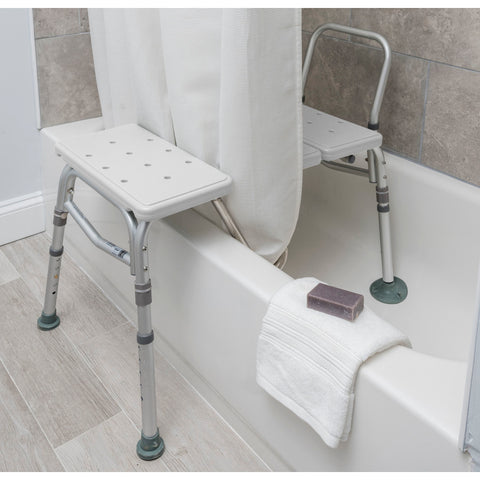 Drive Medical Splash Defense™ Transfer Bench with Curtain Guard Protection #RTL12032KDR