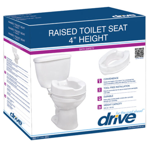 Drive Medical Raised Toilet Seat with/without Lid #RTL12064