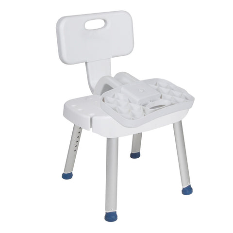 Drive Medical Shower Chair with Folding Back #RTL12606