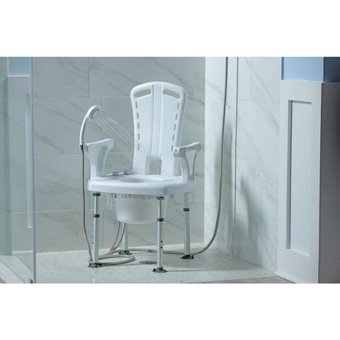 Drive Medical PreserveTech™ Aquachair Bathing System with Bidet #RTL12A004-WH
