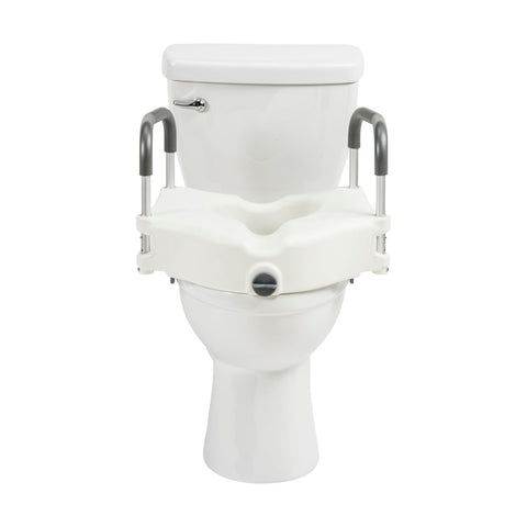 Drive Medical PreserveTech™ Secure Lock Raised Toilet Seat #RTL12C003-WH