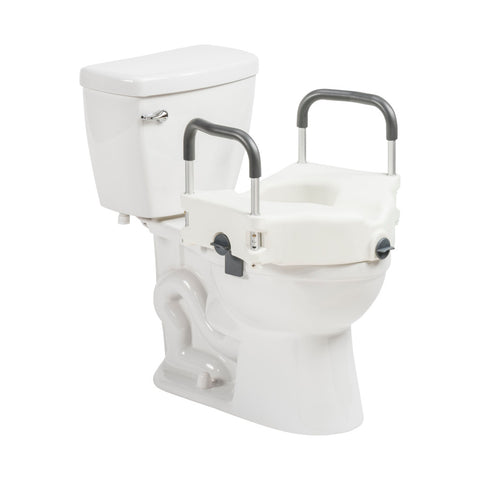 Drive Medical PreserveTech™ Secure Lock Raised Toilet Seat #RTL12C003-WH