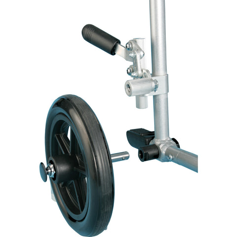 Drive Medical Deluxe Fly-Weight Aluminum Transport Chair with Removable Casters #RTLFW19RW-RD