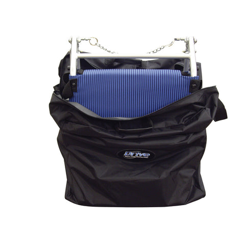 Drive Medical Super Light, Folding Transport Chair with Carry Bag and Flip-Back Arms #SL18