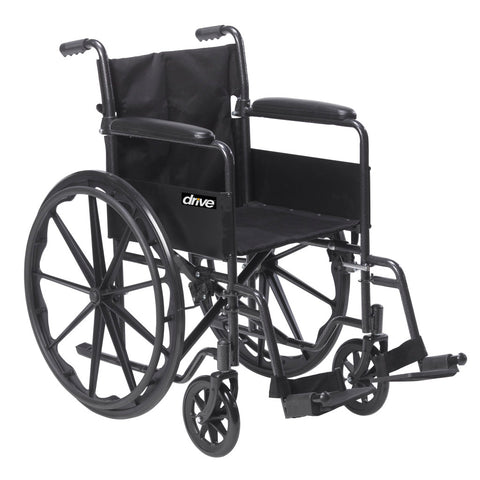 Drive Medical Silver Sport 1 Wheelchair #SSP118FA-SF