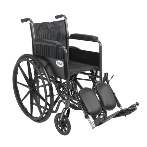 Drive Medical Silver Sport 2 Wheelchair, Fixed Arms