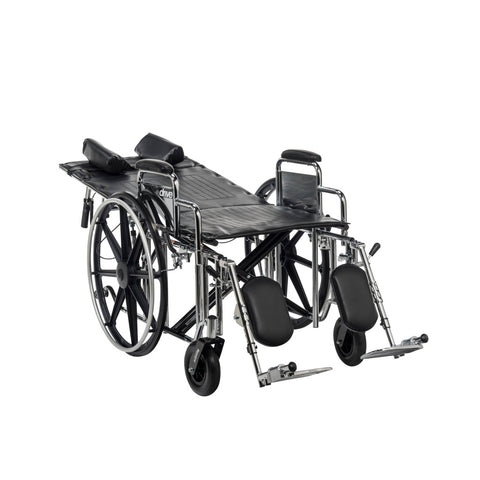 Drive Medical Deluxe Sentra Full Reclining Wheelchair #STD22RBDDA
