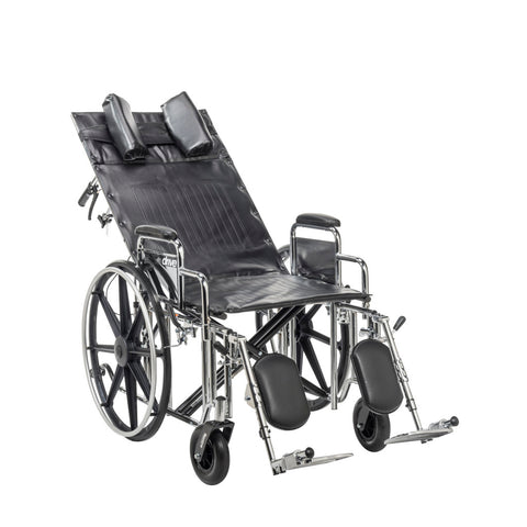 Drive Medical Deluxe Sentra Full Reclining Wheelchair #STD22RBDDA
