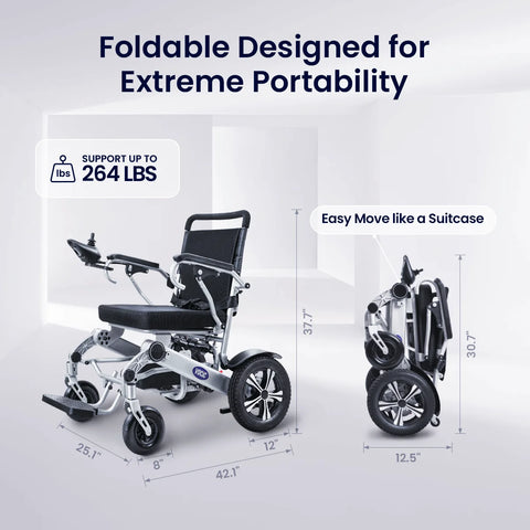 Foldable Power Wheelchair 12AH #V53